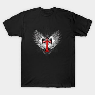 Red Cross with Wings T-Shirt